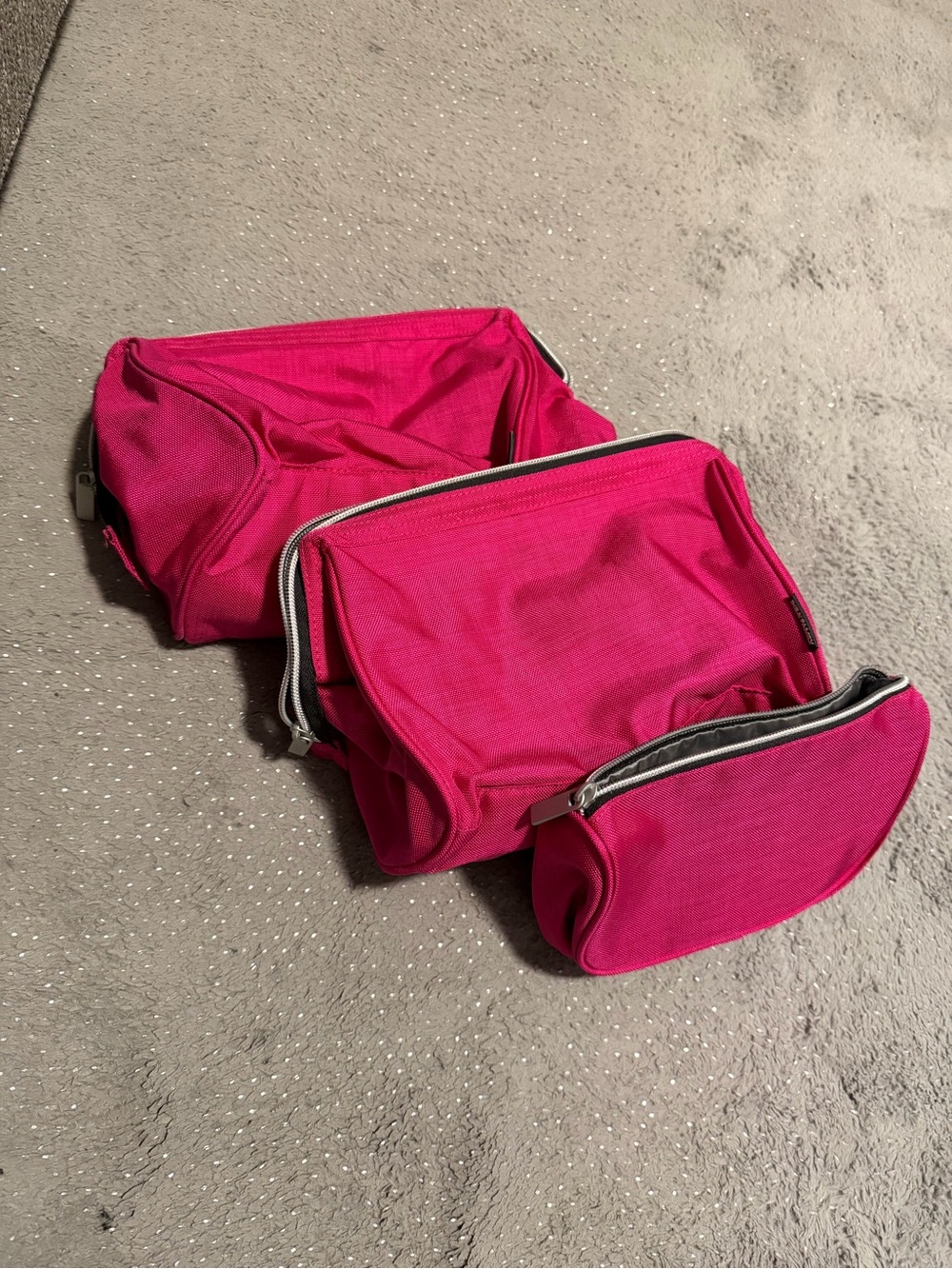 IKEA Bright Pink Travel Pouch Set